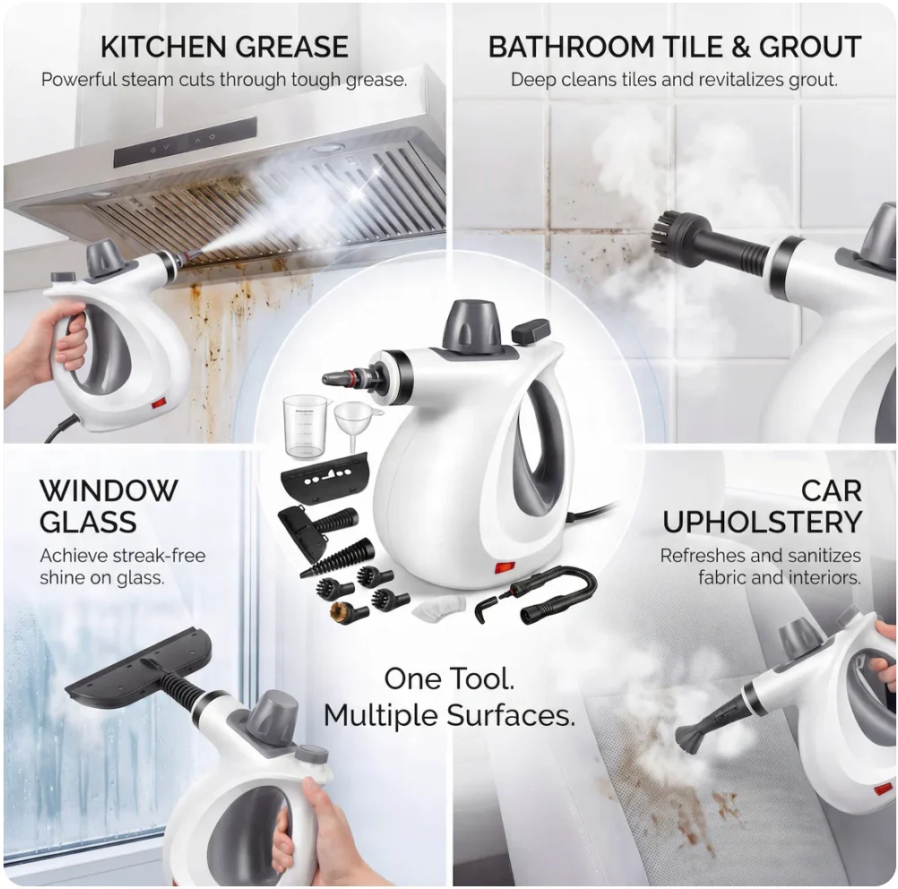 Four steps, then you are just wiping.